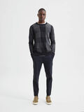 Selected CHECKED KNITTED PULLOVER, Black, highres - 16081167_Black_881522_005.jpg