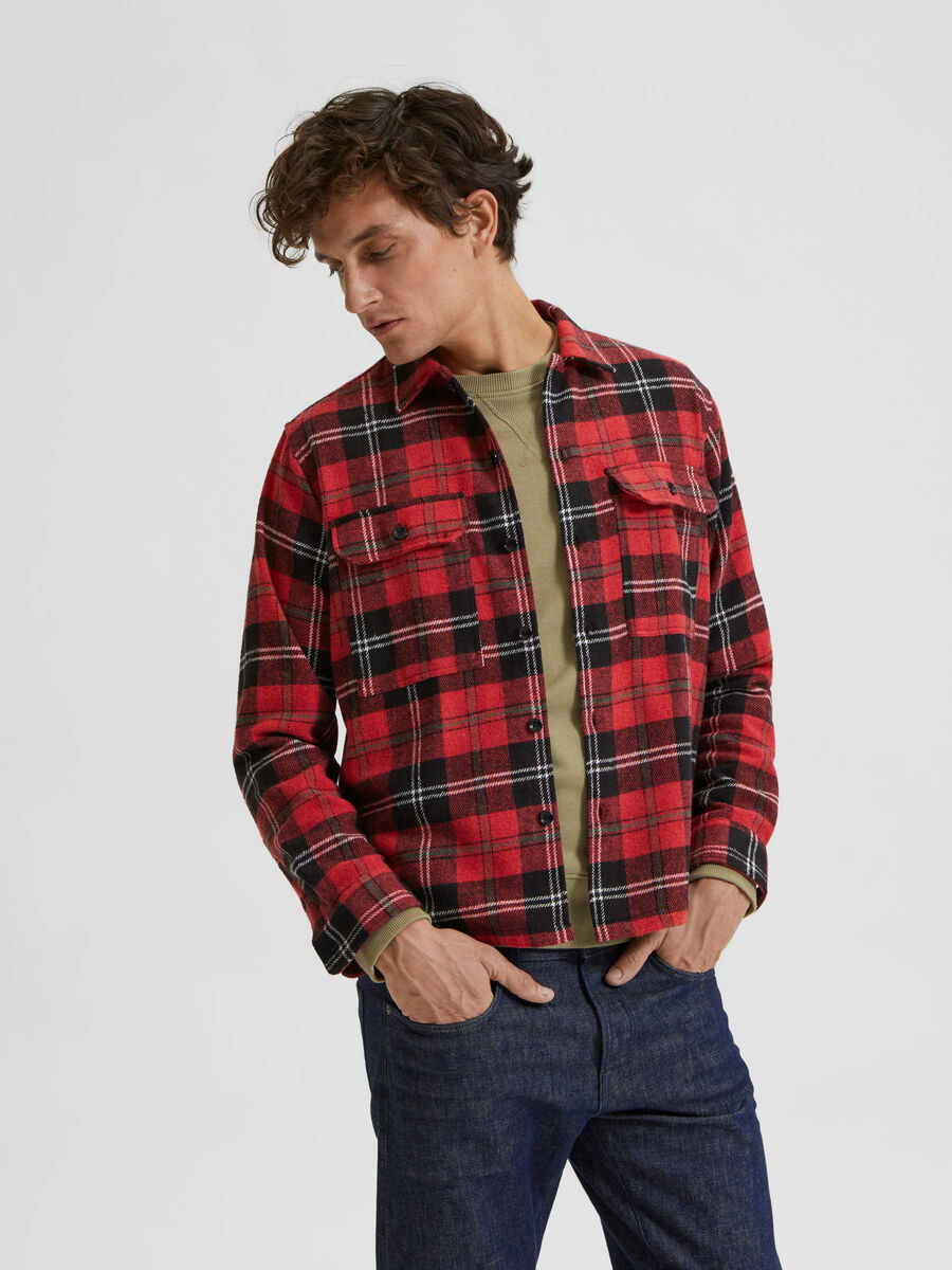 Selected CHECKED OVERSHIRT, Red Dahlia, highres - 16085934_RedDahlia_956509_003.jpg