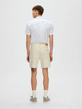 Selected SLIM FIT SHORTS, Ecru, highres - 16088049_Ecru_004.jpg