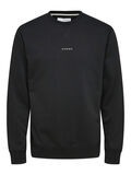 Selected LONG SLEEVED SWEATSHIRT, Black, highres - 16085889_Black_001.jpg