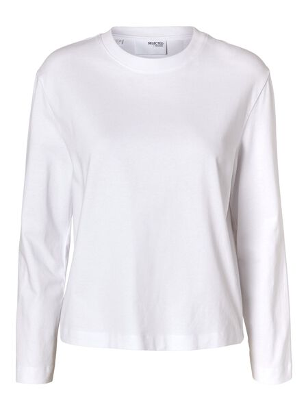 Selected LANGÄRMELIGES T-SHIRT, Bright White, highres - 16092523_BrightWhite_001.jpg