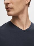 Selected V-HALS T-SHIRT, Navy Blazer, highres - 16073458_NavyBlazer_006.jpg