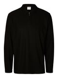 Selected PLISSÉ PLEATED POLO SHIRT, Black, highres - 16093347_Black_001.jpg
