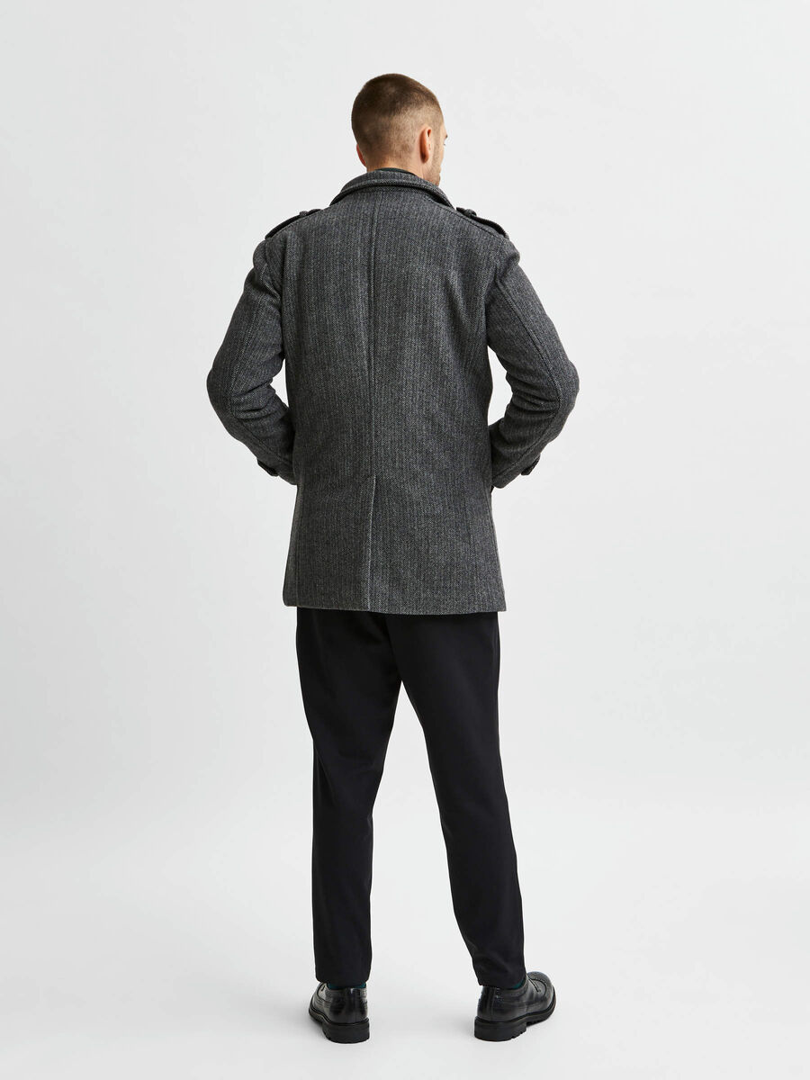 Selected FLEECE FRAKKE, Grey, highres - 16079354_Grey_892229_004.jpg