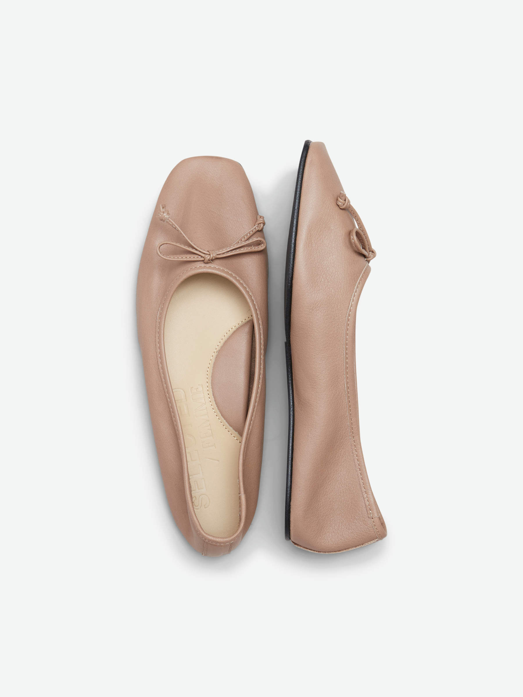 Leather best sale ballet flats