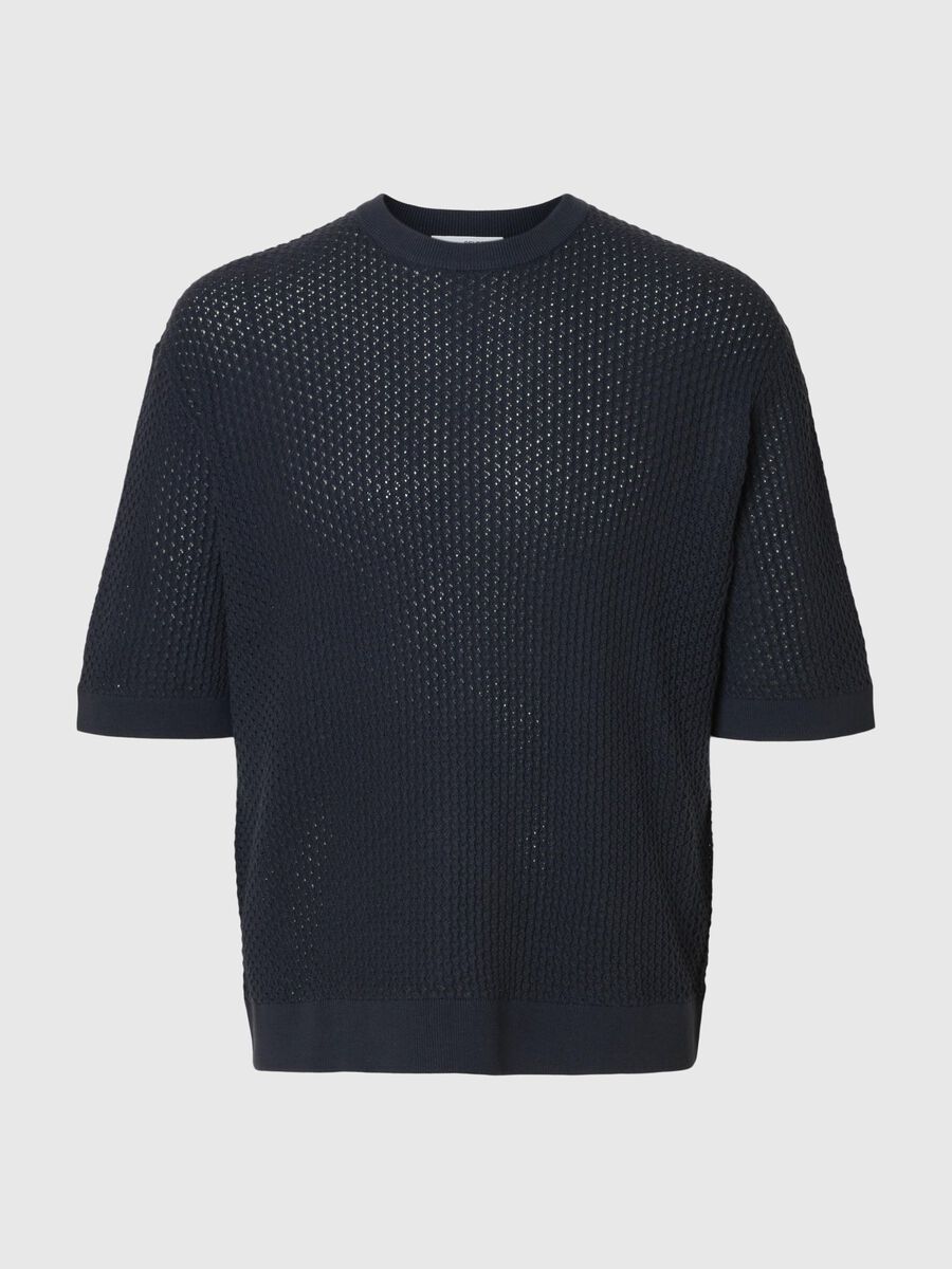 Selected EN MAILLE T-SHIRT, Outer Space, highres - 16099002_OuterSpace_001.jpg