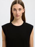 Selected COTTON SLEEVELESS MAXI DRESS, Black, highres - 16097881_Black_008.jpg