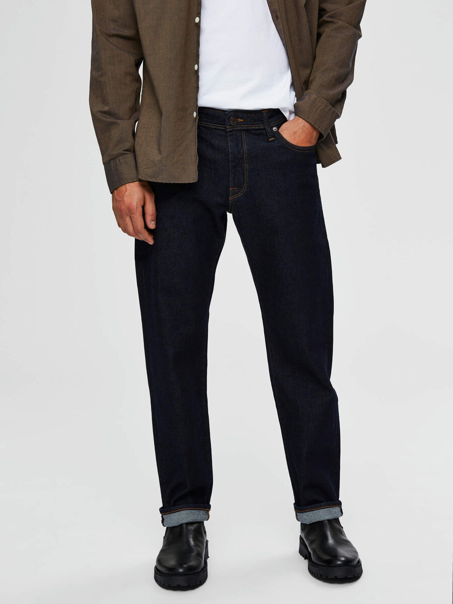 Selected 3002 – KOMFORTSTRETCH DUNKELBLAU STRAIGHT FIT JEANS, Dark Blue Denim, highres - 16075650_DarkBlueDenim_003.jpg
