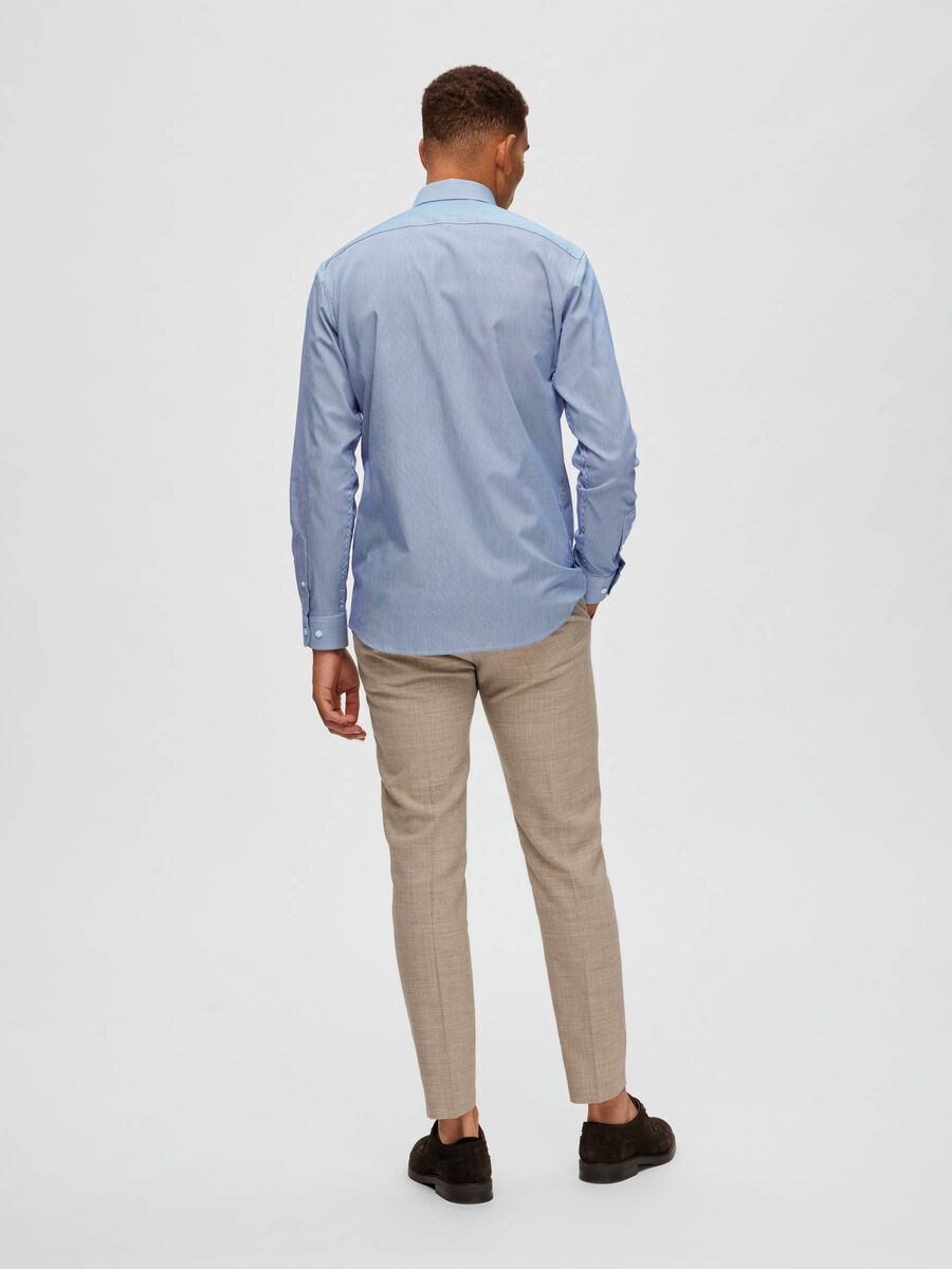 Selected LÅNGÄRMAD RANDIG SLIM FIT FORMELL SKJORTA, Deep Ultramarine, highres - 16088274_DeepUltramarine_996198_004.jpg