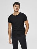 Selected CREW NECK T-SHIRT, Black, highres - 16071775_Black_003.jpg