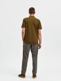 Selected SHORT SLEEVED POLO SHIRT, Dark Olive, highres - 16082841_DarkOlive_004.jpg