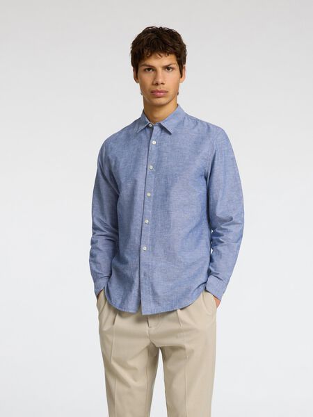 Selected PRENDA DE MANGAS LARGAS CAMISA, Medium Blue Denim, highres - 16078867_MediumBlueDenim_003.jpg