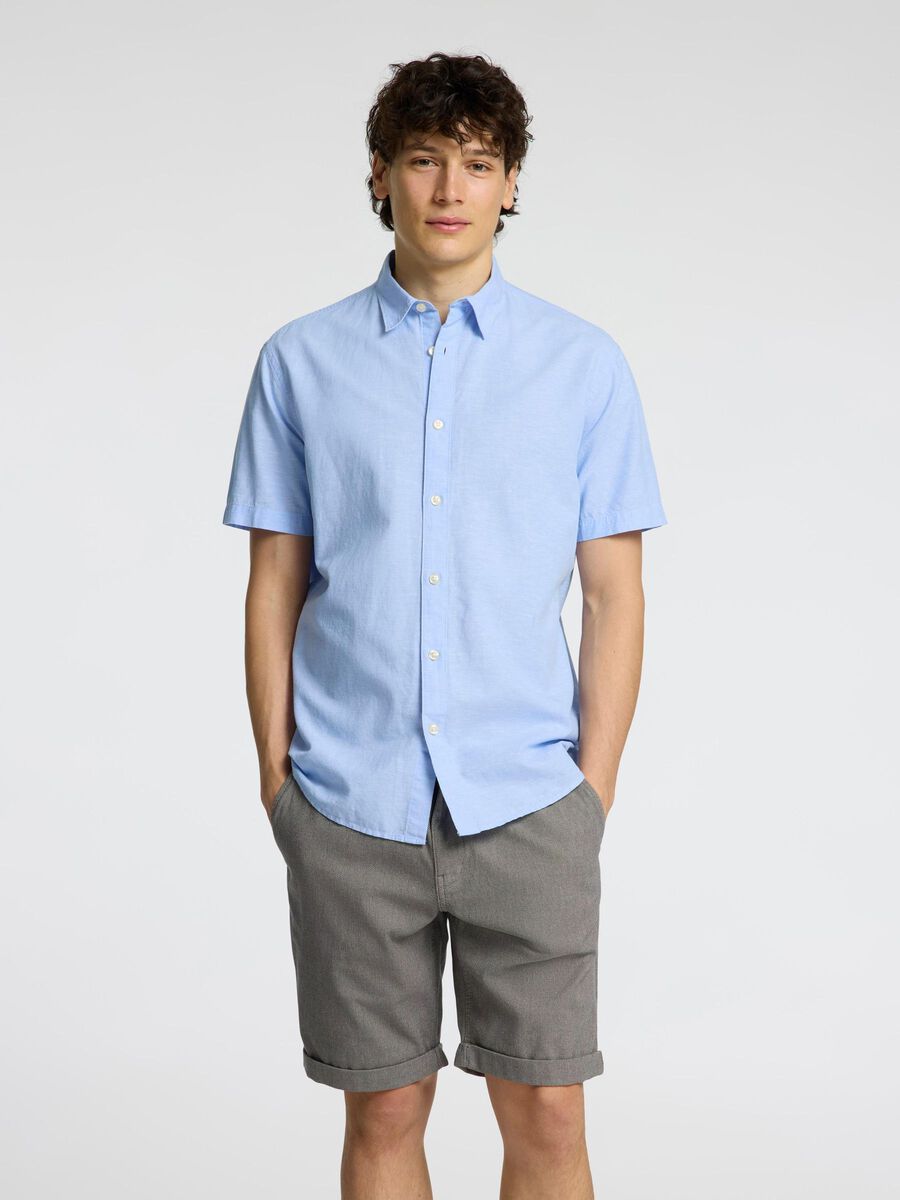 Selected CLASSIC SHORT SLEEVED SHIRT, Cashmere Blue, highres - 16092495_CashmereBlue_1151850_003.jpg