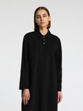 Selected POLO STYLE JERSEY LONG SLEEVED DRESS, Black, highres - 16098447_Black_003.jpg