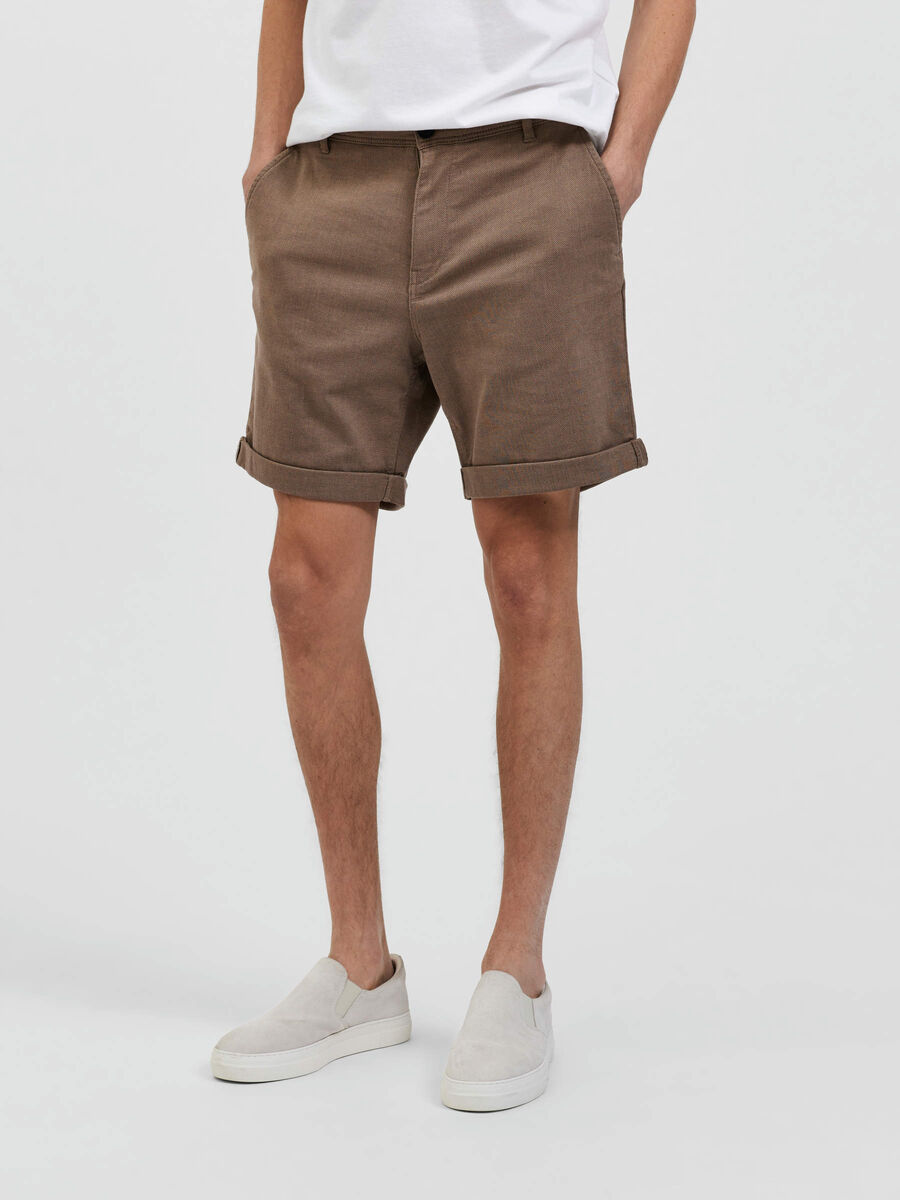 Selected COMFORT FIT SHORTS, Petrified Oak, highres - 16083843_PetrifiedOak_919436_003.jpg