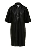 Selected MINI ROBE EN CUIR, Black, highres - 16086409_Black_001.jpg