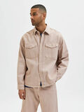 Selected LOOSE FIT OVERSHIRT, Fawn, highres - 16084042_Fawn_003.jpg