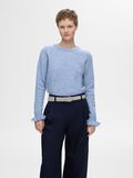 Selected WOOL BLEND RUFFLED SLEEVE PULLOVER, Endless Sky, highres - 16094269_EndlessSky_1113605_003.jpg