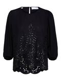 Selected BRODERIE ANGLAISE BLOUSE, Black, highres - 16089850_Black_001.jpg