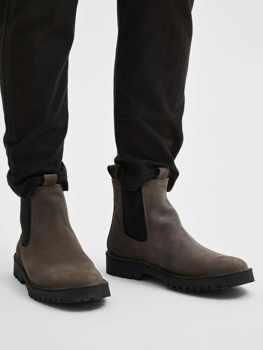 Selected NUBUCK-SKINN CHELSEA BOOTS, Dark Grey, highres - 16081336_DarkGrey_003.jpg