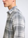 Selected LONG SLEEVED FLANNEL SHIRT, Egret, highres - 16095733_Egret_1143968_006.jpg