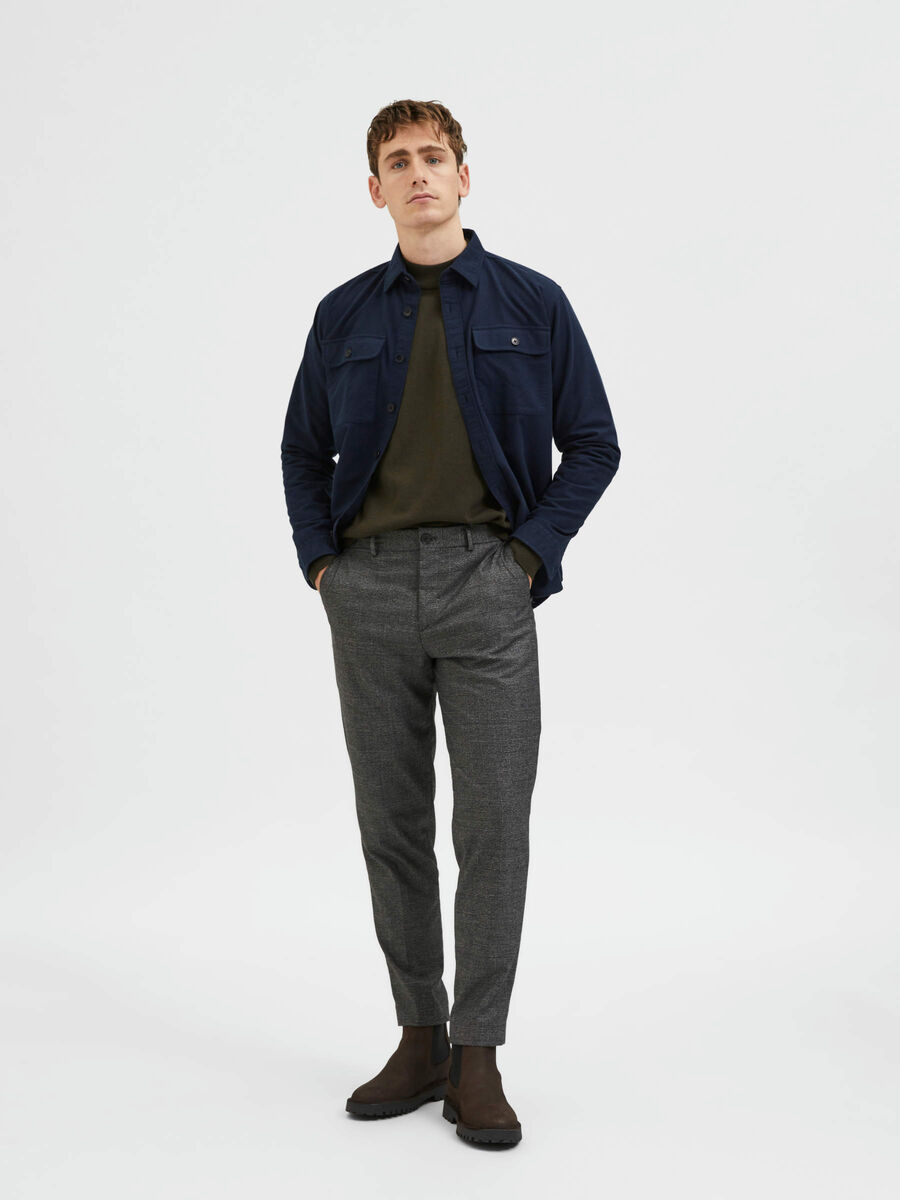 Selected SLIM TAPERED TROUSERS, Grey, highres - 16086553_Grey_966031_005.jpg