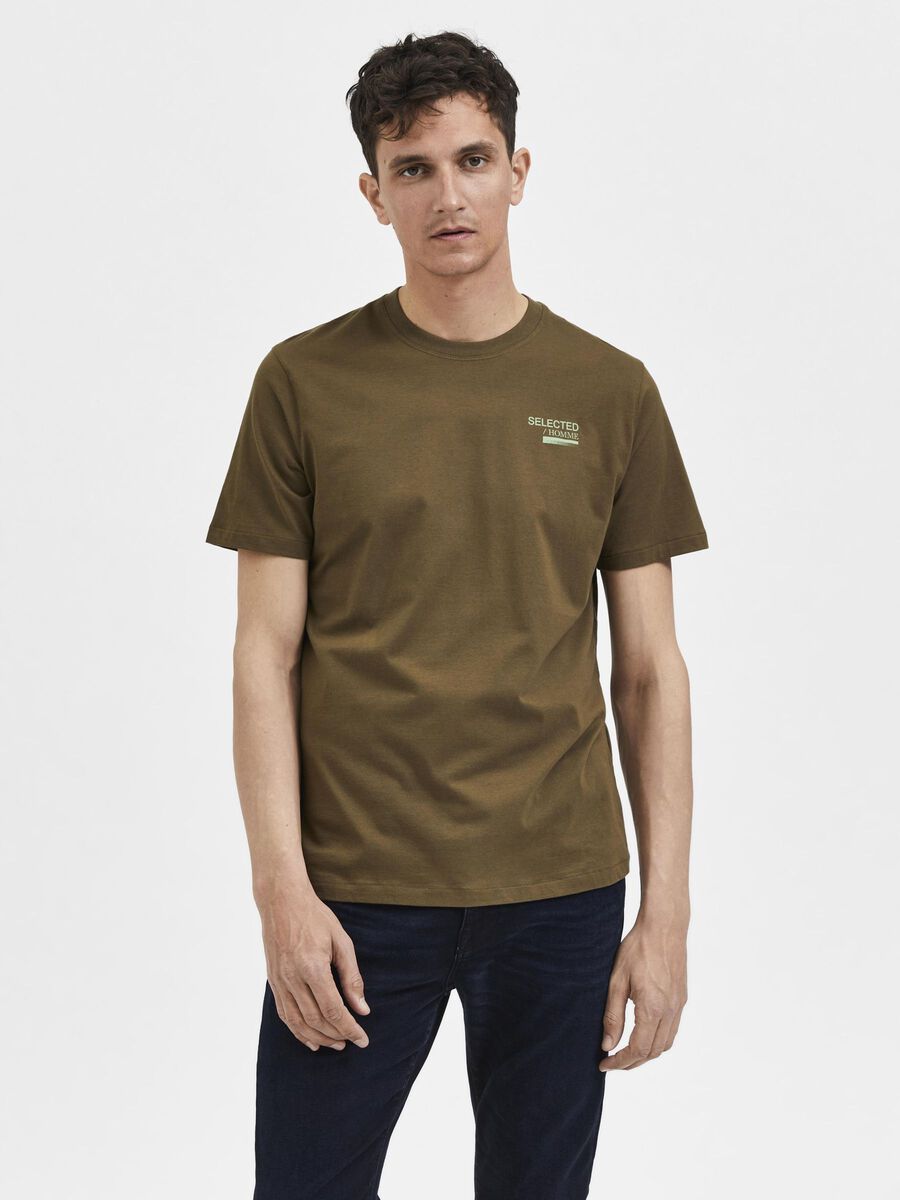 Selected IMPRIMÉ T-SHIRT, Dark Olive, highres - 16085653_DarkOlive_003.jpg