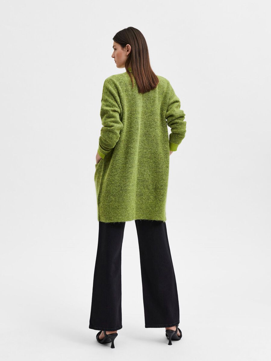 Selected ALPACA WOOL BLEND CARDIGAN, Dark Citron, highres - 16085216_DarkCitron_943683_004.jpg
