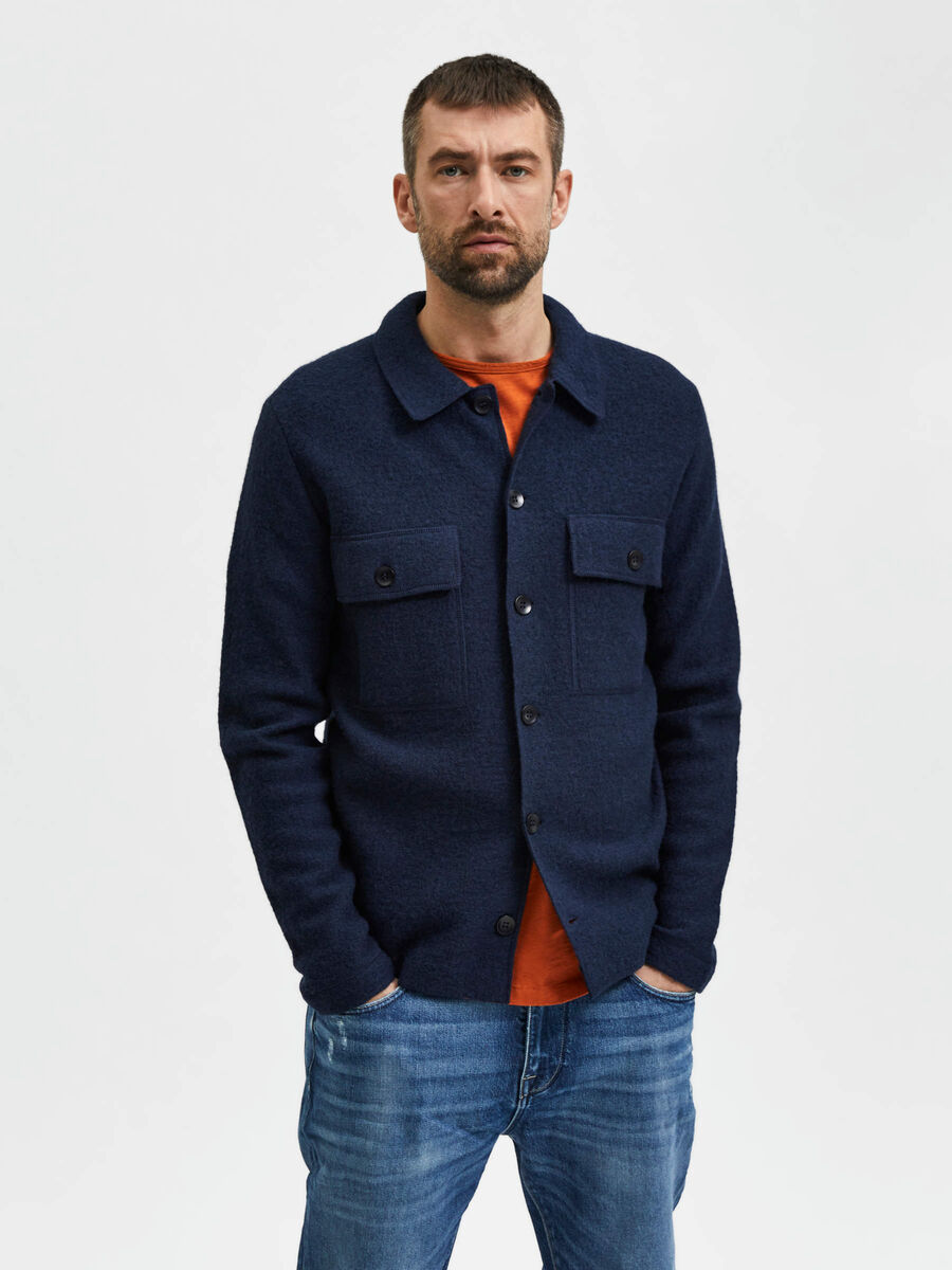 Selected WOOL OVERSHIRT, Dark Sapphire, highres - 16085135_DarkSapphire_003.jpg