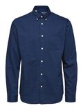 Selected BUTTON-DOWN DENIMSKJORTE, Dark Blue Denim, highres - 16077358_DarkBlueDenim_001.jpg