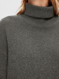 Selected RULLEKRAVE I ULDBLANDING STRIKTRØJE, Medium Grey Melange, highres - 16093235_MediumGreyMelange_1097714_006.jpg