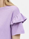 Selected BIO-BAUMWOLLE RÜSCHEN T-SHIRT, African Violet, highres - 16079837_AfricanViolet_006.jpg