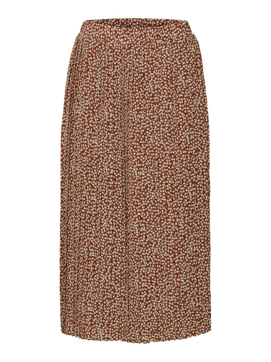 Selected BLOEMENPRINT PLISSÉ MAXI ROK, Glazed Ginger, highres - 16077805_GlazedGinger_822812_001.jpg