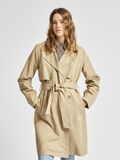 Selected PETITE - RECYCLED POLYESTER DOUBLE BREASTED TRENCHCOAT, Cornstalk, highres - 16079321_Cornstalk_003.jpg