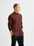 Selected ORGANIC COTTON SHIRT, Bitter Chocolate, highres - 16079375_BitterChocolate_003.jpg