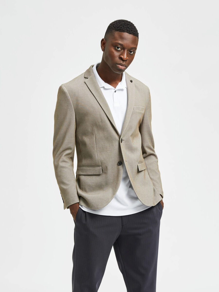 Selected SLIM-FIT BLAZER, Sand, highres - 16082797_Sand_904508_003.jpg