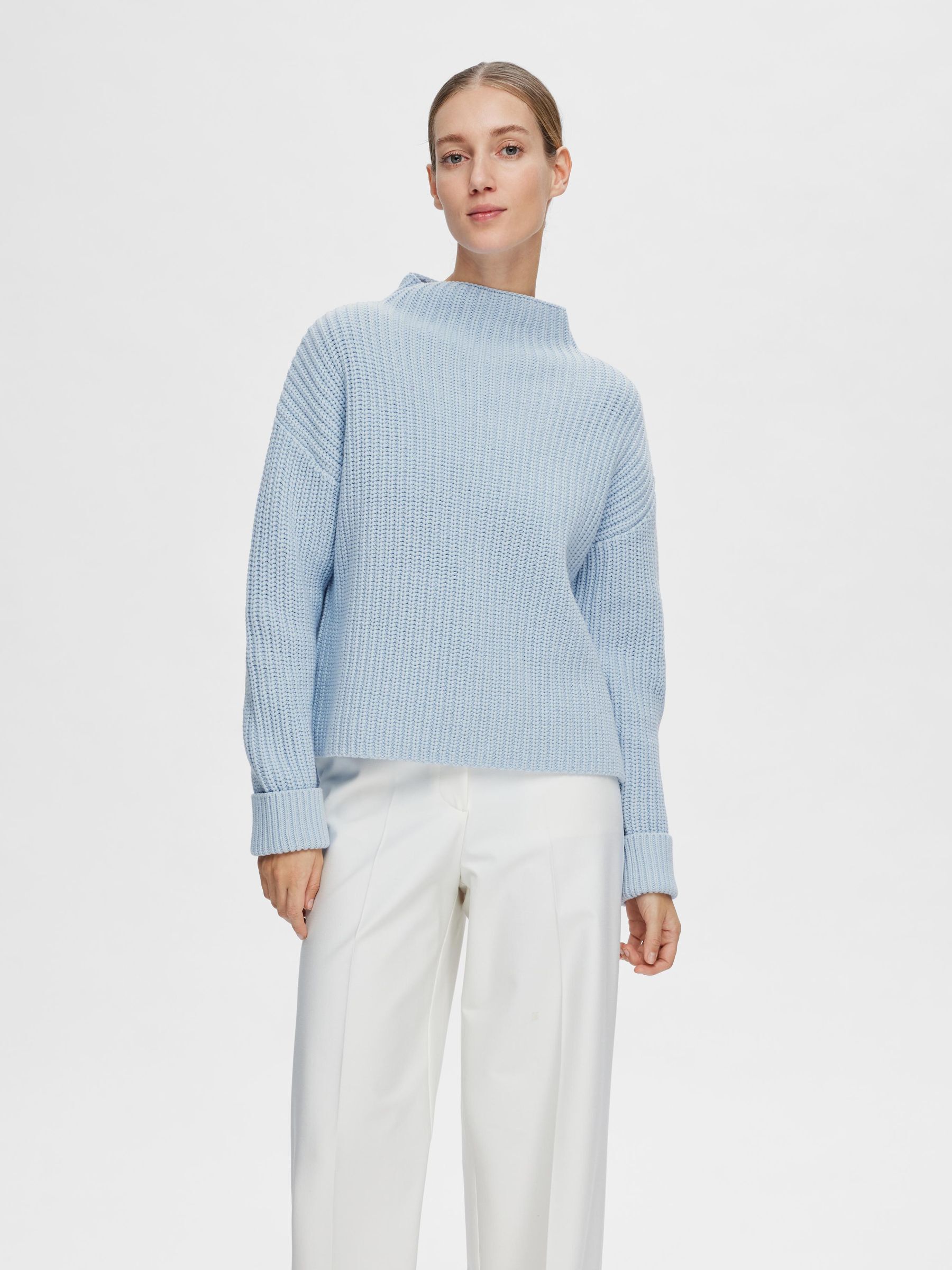 OVERSIZED JUMPER Blue SELECTED FEMME
