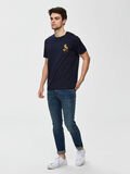 Selected GEBLOEMD T-SHIRT, Dark Sapphire, highres - 16066616_DarkSapphire_005.jpg