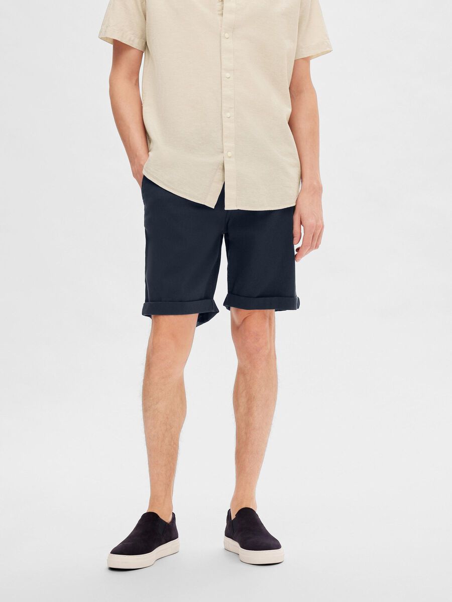 Selected COTON FLEX SHORT, Dark Sapphire, highres - 16092357_DarkSapphire_1077226_003.jpg