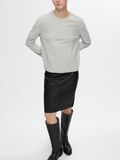 Selected HIGH WAIST  LEATHER SKIRT, Black, highres - 16067930_Black_008.jpg