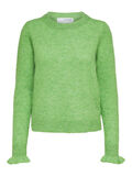 Selected RÜSCHEN- STRICKPULLOVER, Greenery, highres - 16083632_Greenery_915489_001.jpg