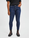 Selected CURVE MID WAIST SKINNY FIT JEANS, Dark Blue Denim, highres - 16077800_DarkBlueDenim_003.jpg