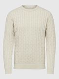 Selected CABLE KNIT KNITTED JUMPER, Bone White, highres - 16087876_BoneWhite_986045_001.jpg