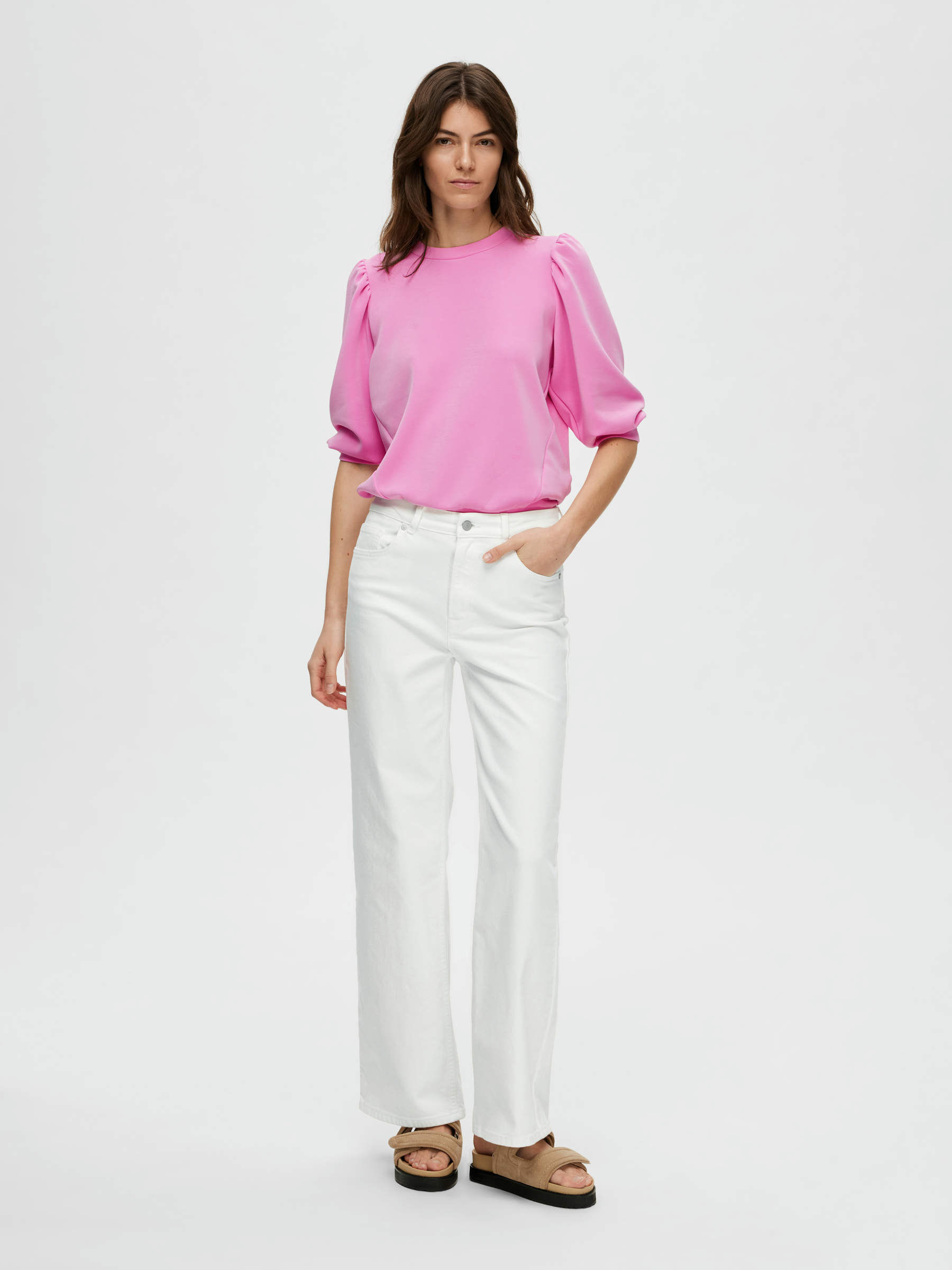 JEANS WIDE FIT (White) | Selected®