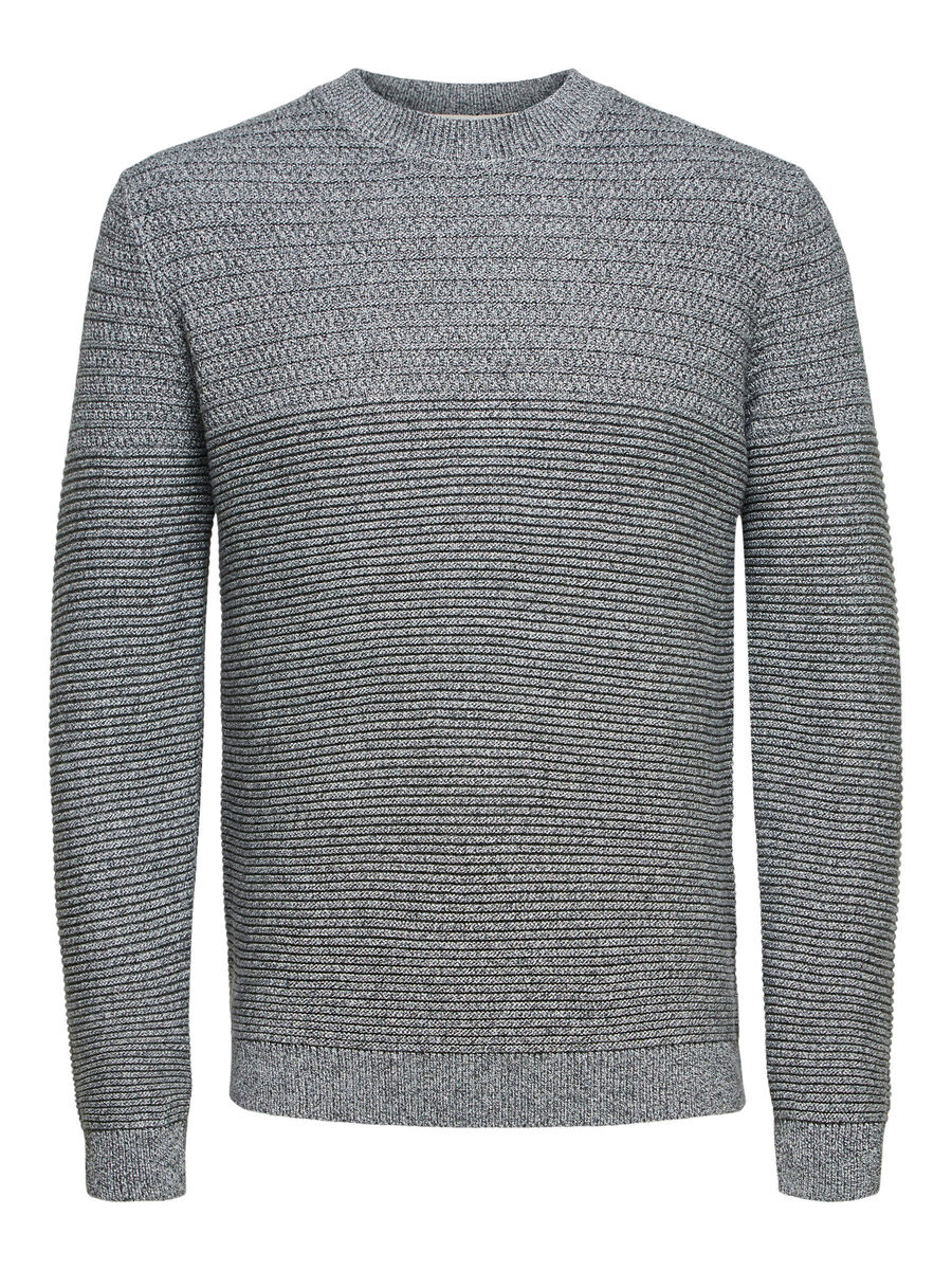 Selected COTON BIOLOGIQUE - PULL, Jet Black, highres - 16074693_JetBlack_778927_001.jpg