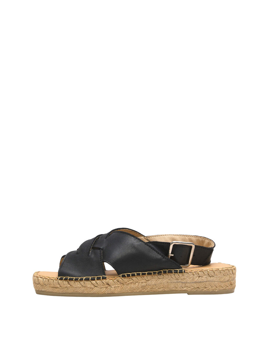 Selected LEDER ESPADRILLES, Black, highres - 16084359_Black_001.jpg