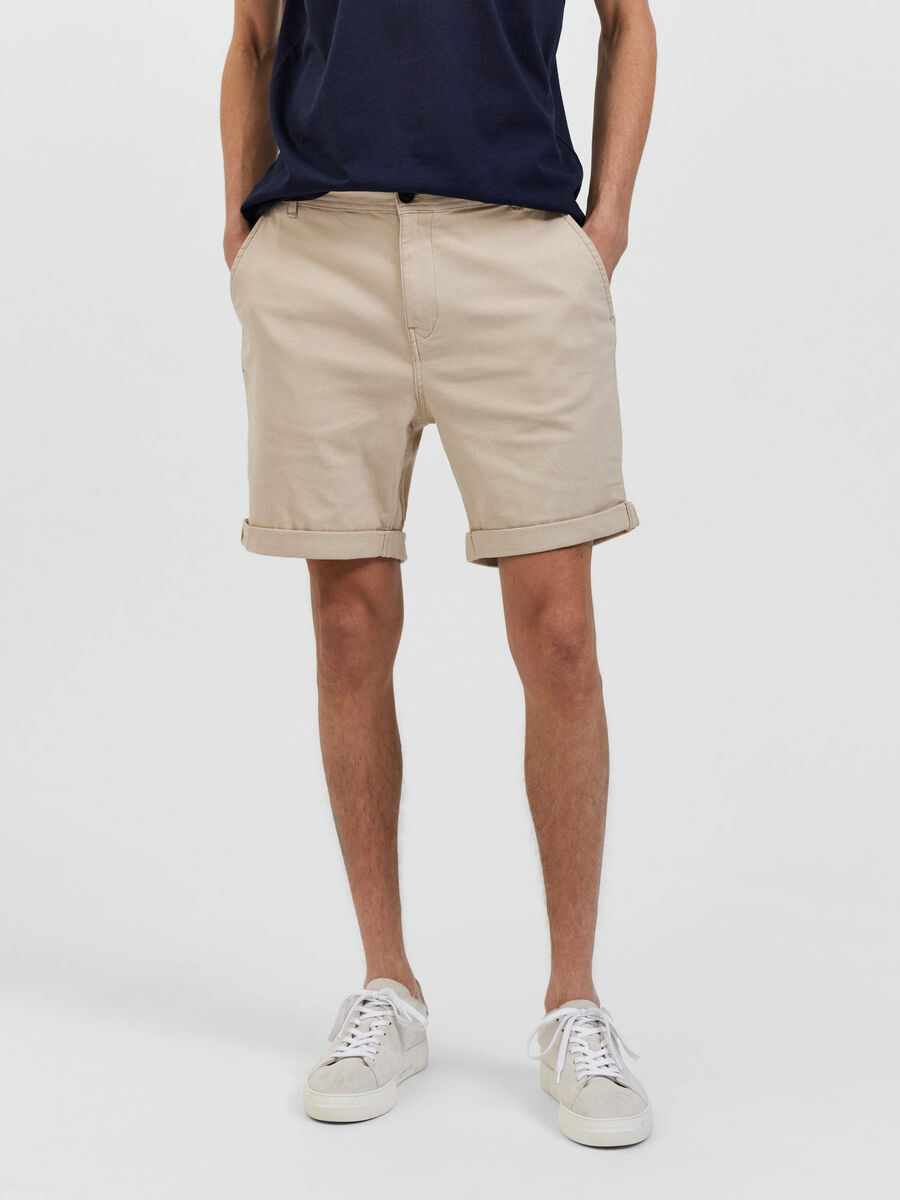 Selected COMFORT FIT SHORTS, Turtledove, highres - 16083843_Turtledove_927011_003.jpg