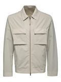 Selected STRETCH JACKET, Oatmeal, highres - 16083535_Oatmeal_001.jpg