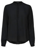 Selected CUT-AWAY COLLAR - SHIRT, Black, highres - 16068932_Black_001.jpg