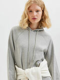 Selected PETITE KNITTED HOOD HOODIE, Light Grey Melange, highres - 16082450_LightGreyMelange_008.jpg